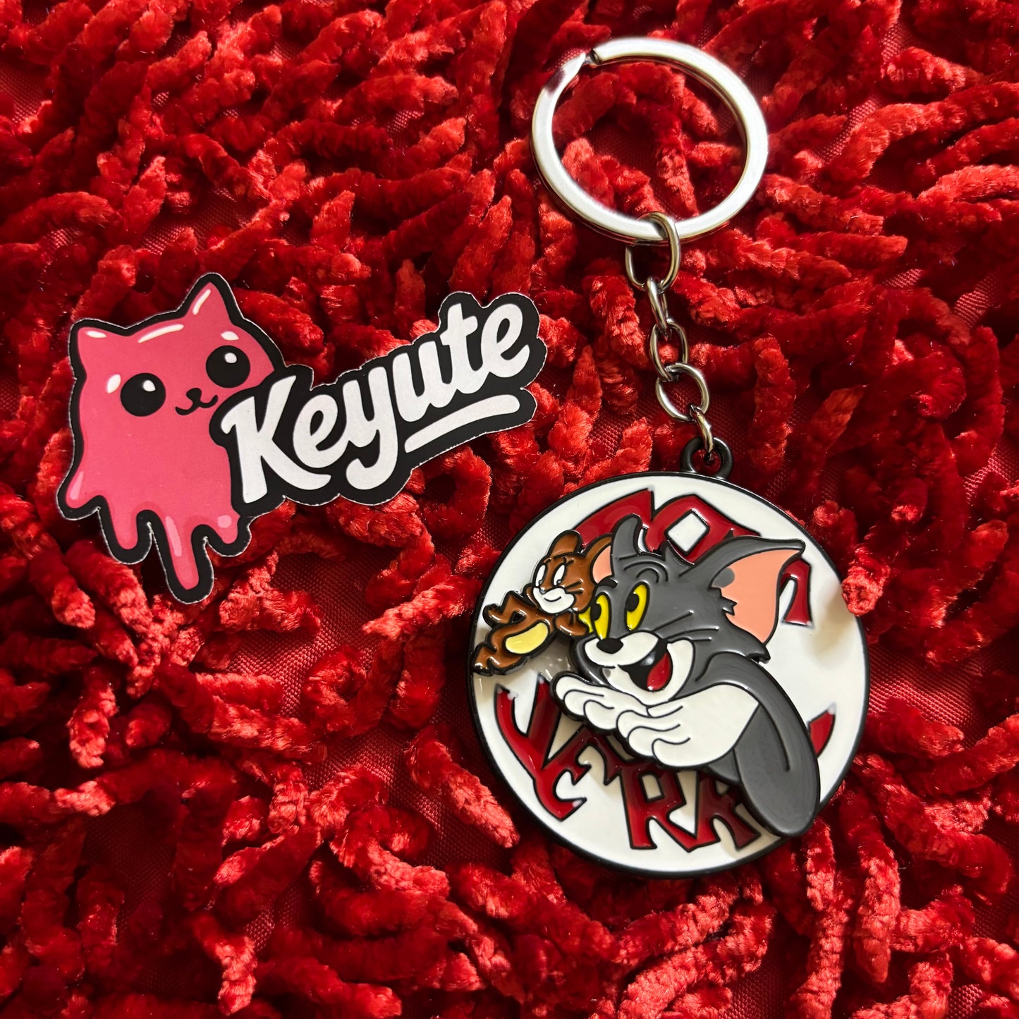 Tom Jerry Spinner Keychain