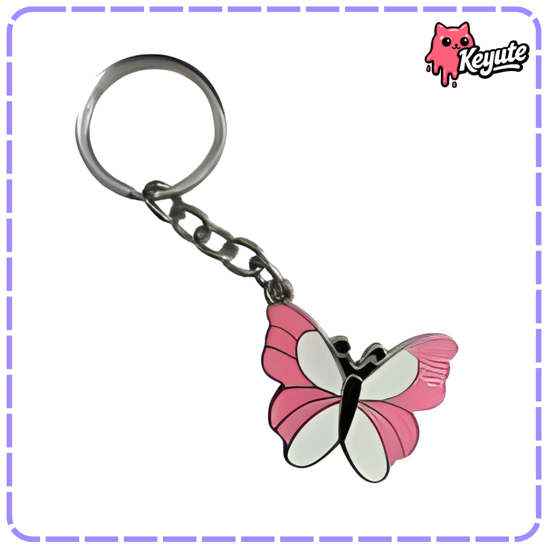 Butterfly Metal Keychain