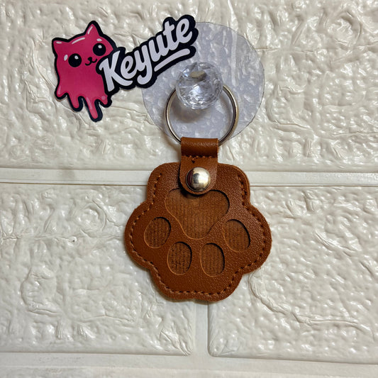 Pet Hair Paw Keychain