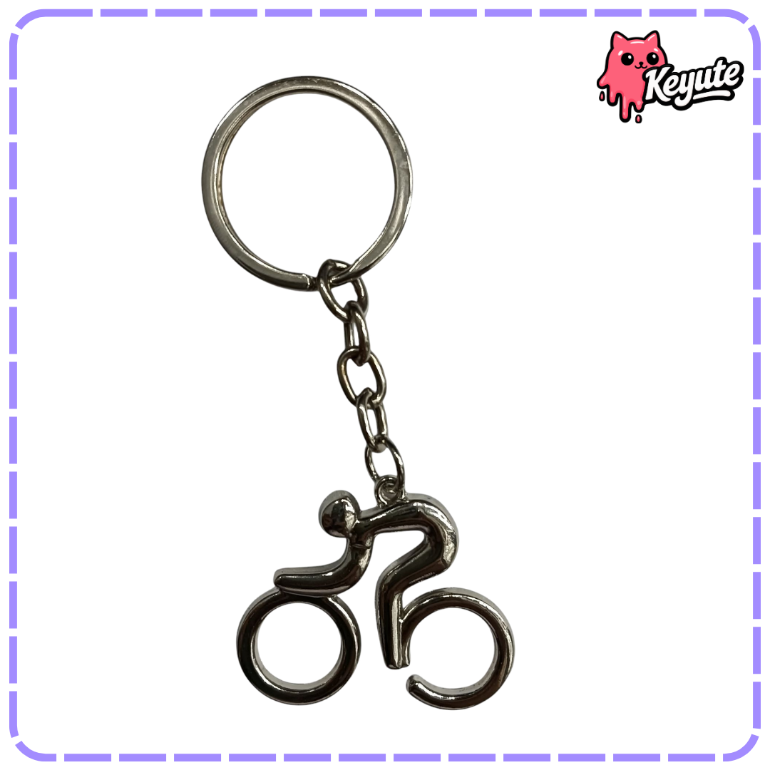Cycle Metal Keychain