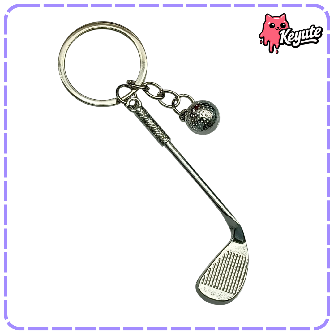 Golf Metal Keychain