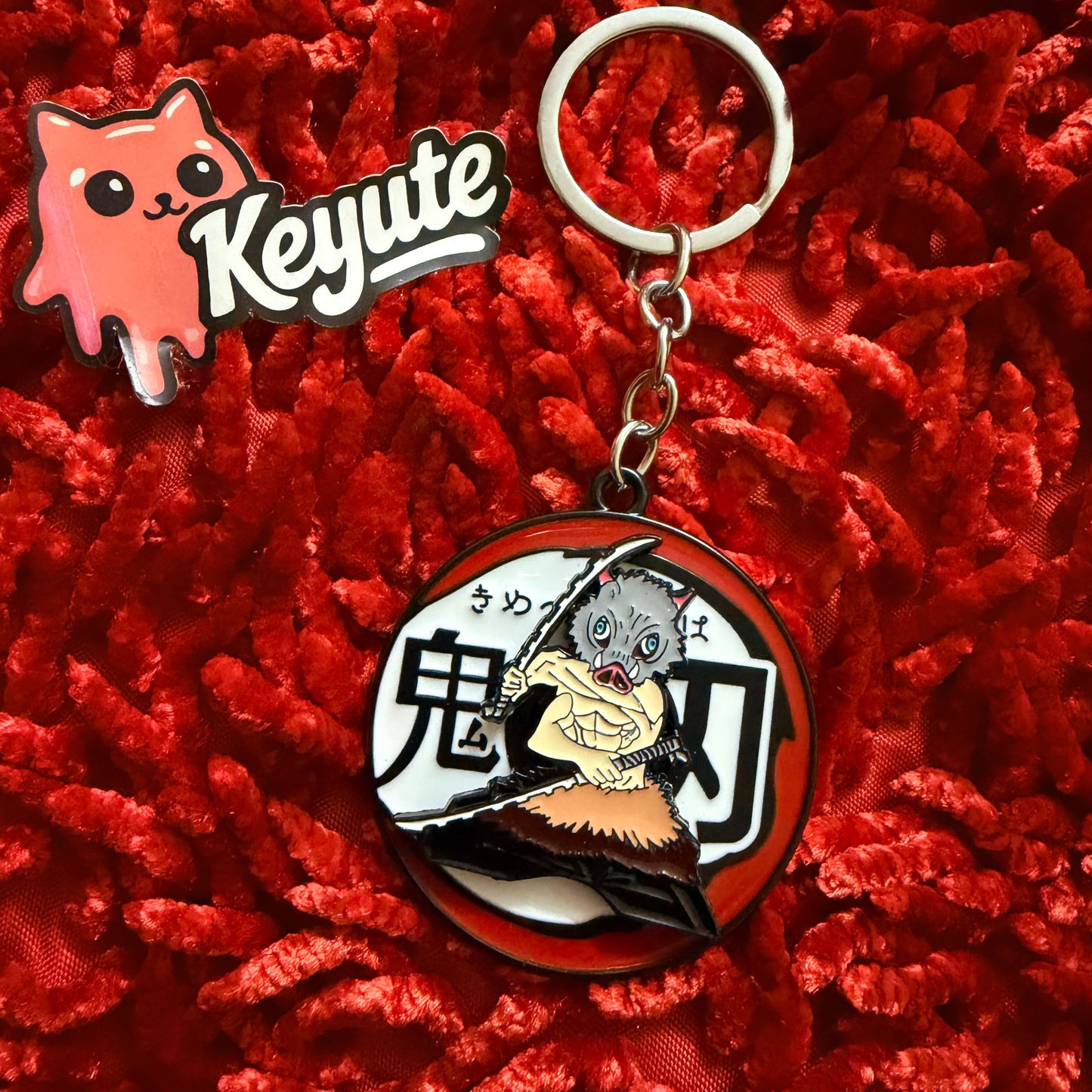 Inosuke Hashibira Spinning keychain