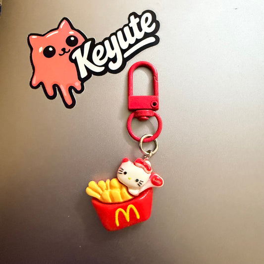 Kitty Charm Keychain