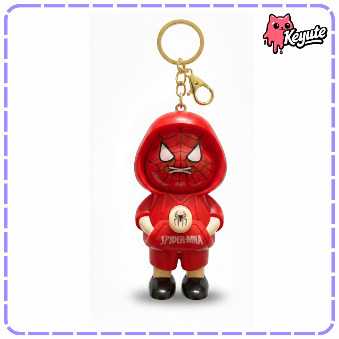 Spiderman Face Changing Keychain