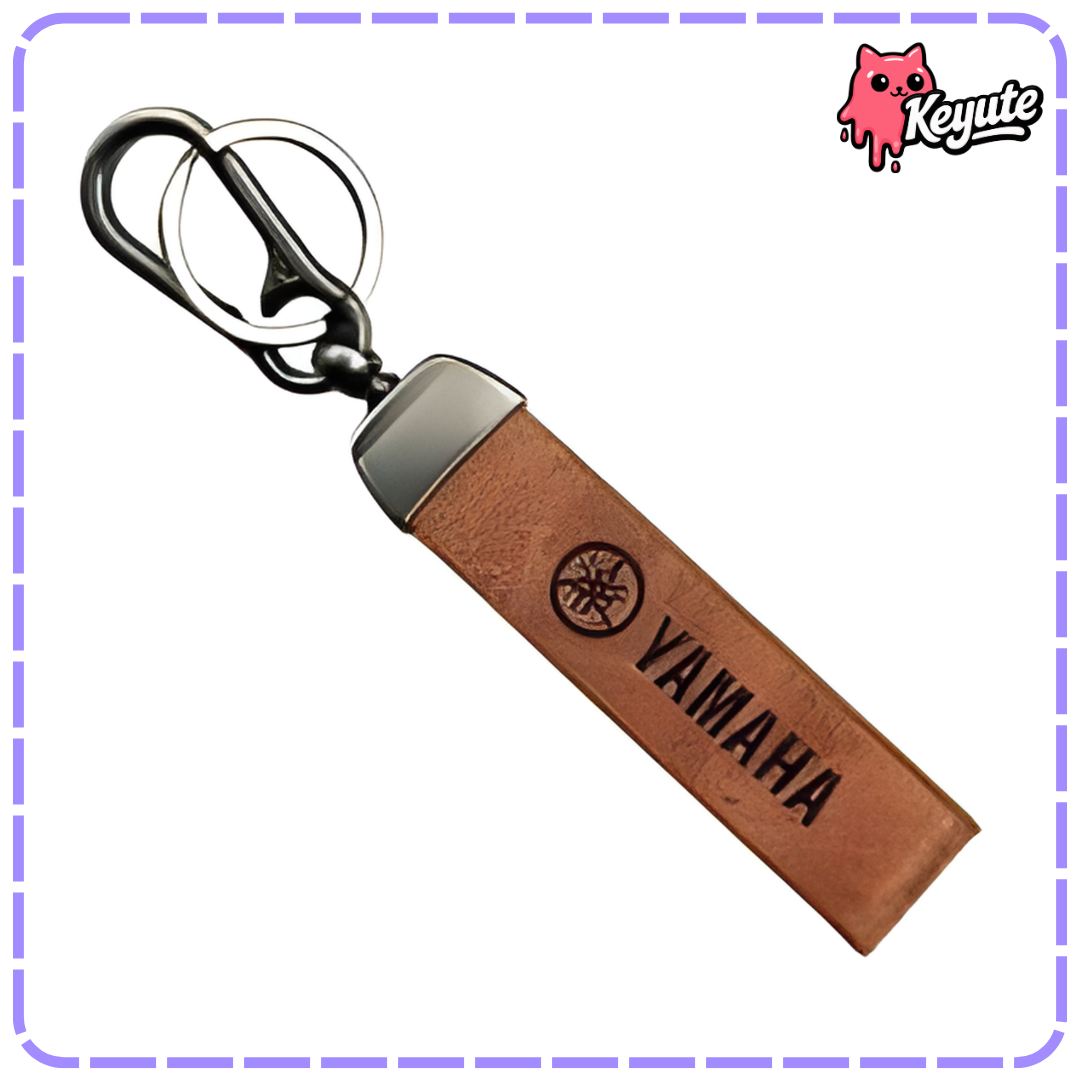Yamaha Leather Keychain