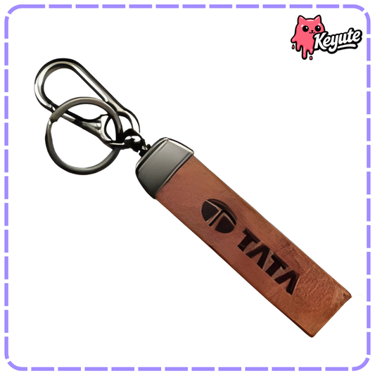 Tata Leather Keychain