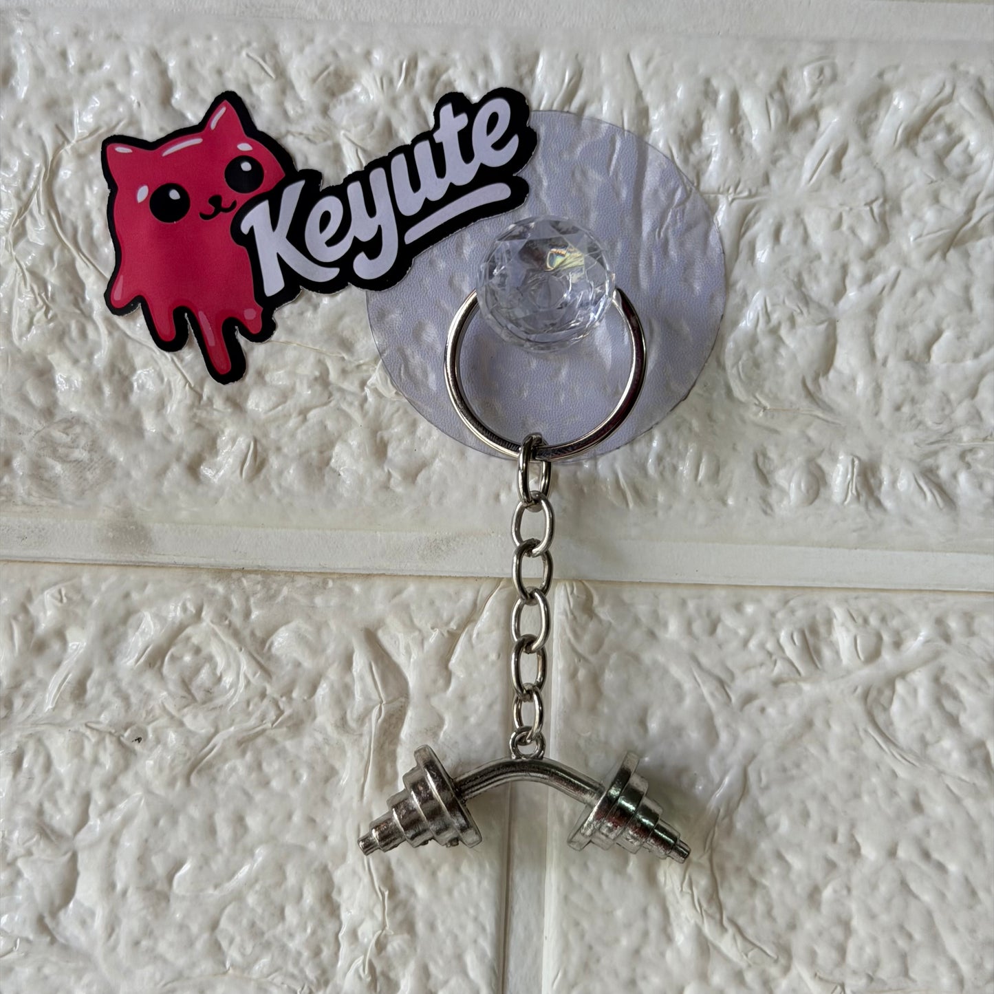 Dumbell keychain