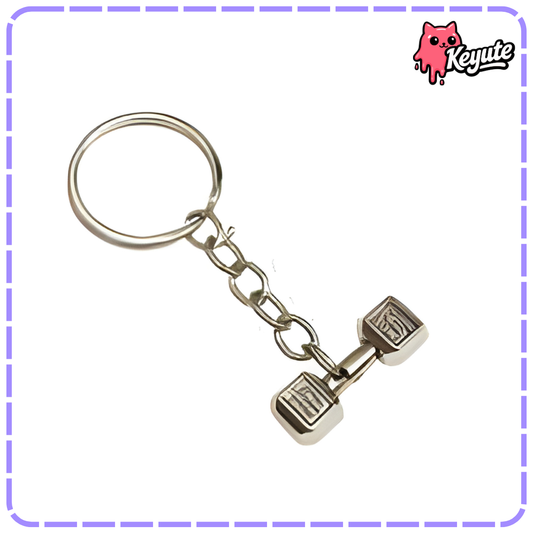 Dumbbell Keychain
