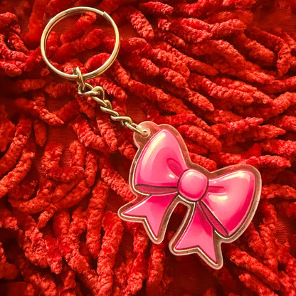 Pookie 🎀 Bow Keychain
