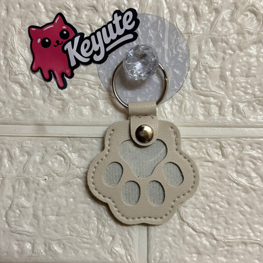 Pet Hair Paw Keychain