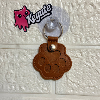 Pet Hair Paw Keychain