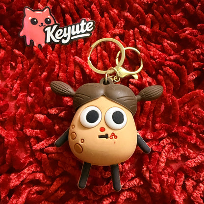 Potato Girl Pop up keychain
