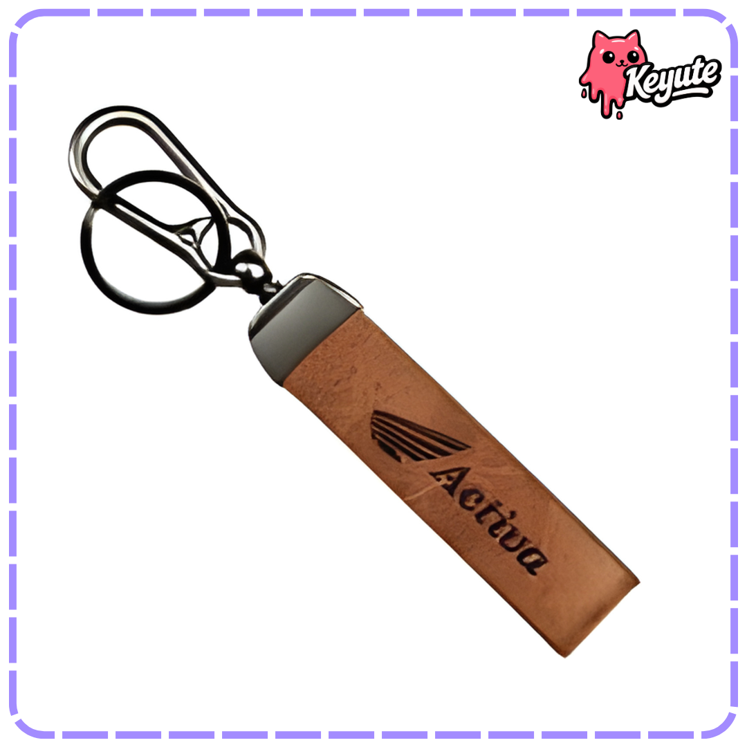 Activa Leather Keychain