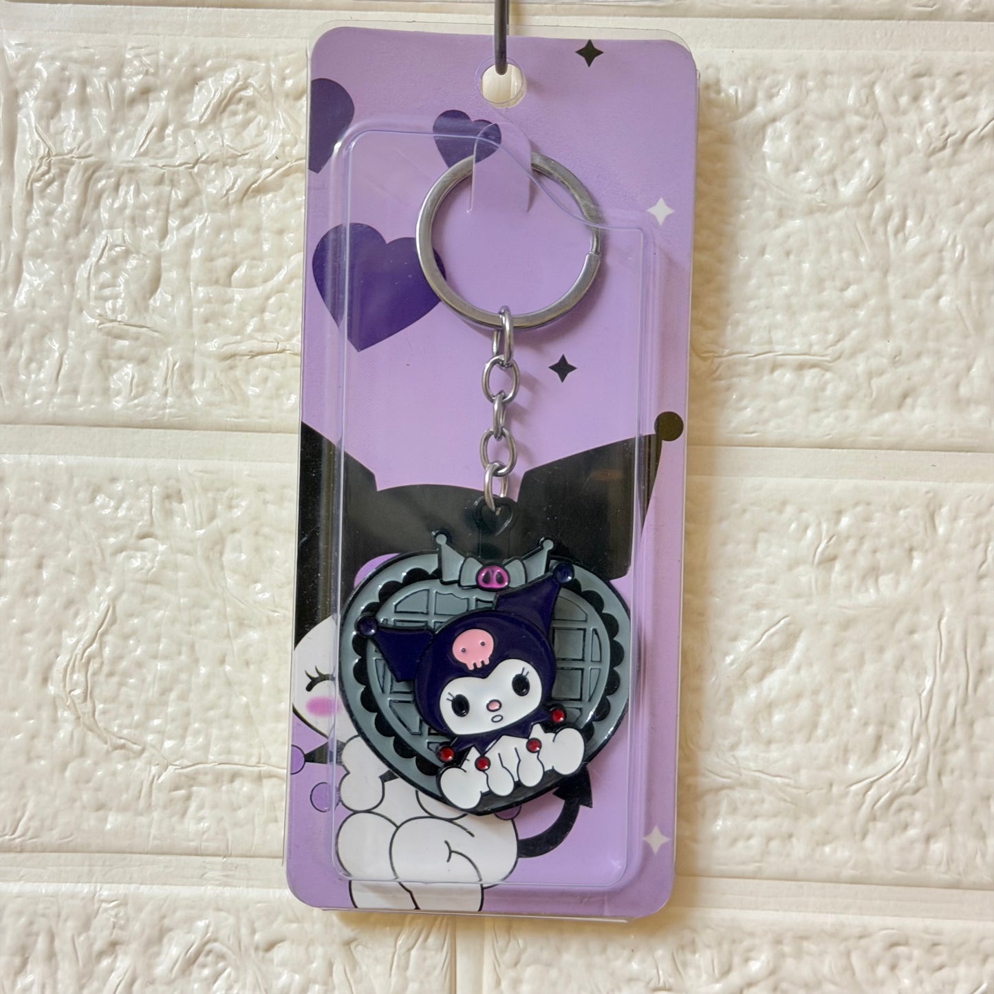 Kuromi Spinning Keychain