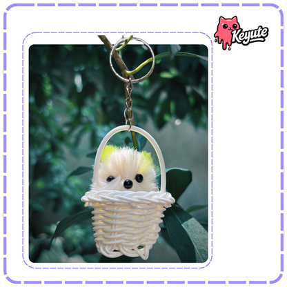 Kitty In Bucket Keychain