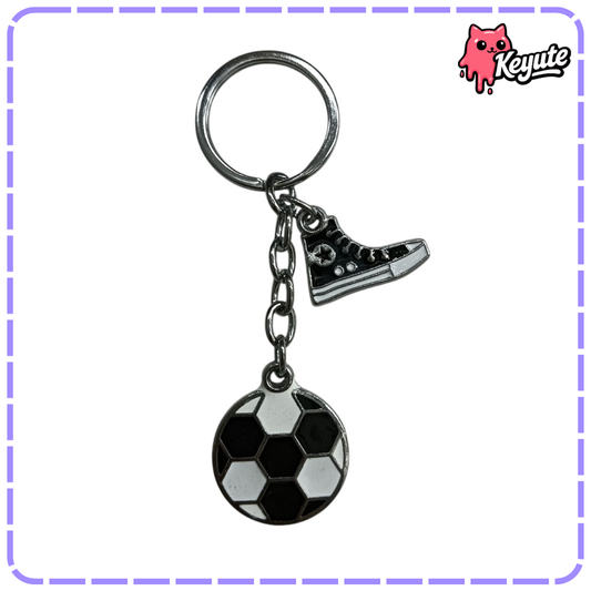 Football Metal Keychain