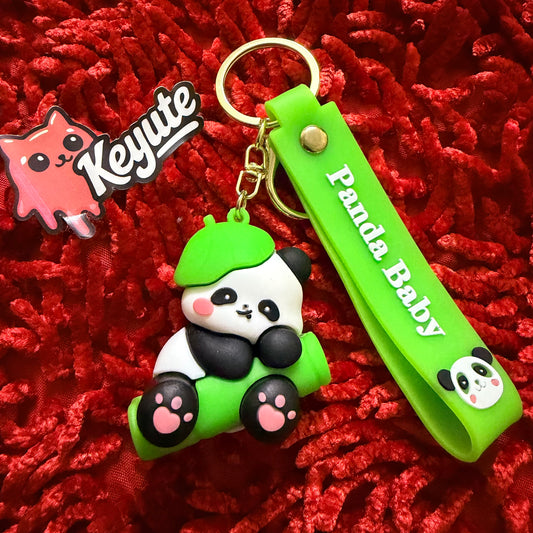 Panda baby keychain