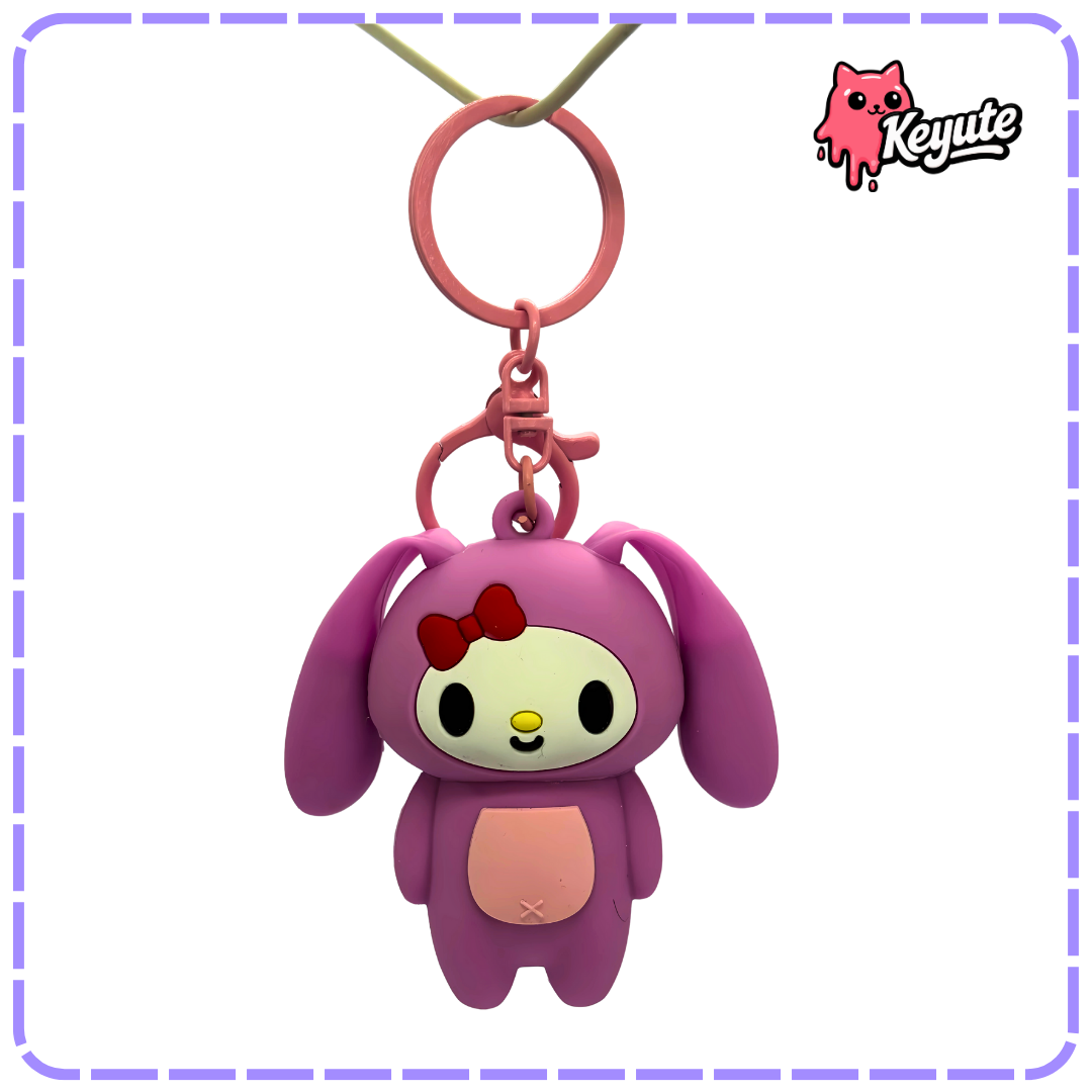 Hello Kitty Rubber Keychain