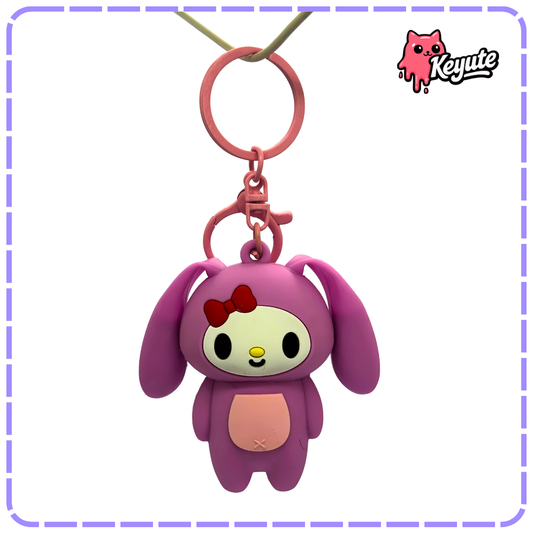 Hello Kitty Rubber Keychain
