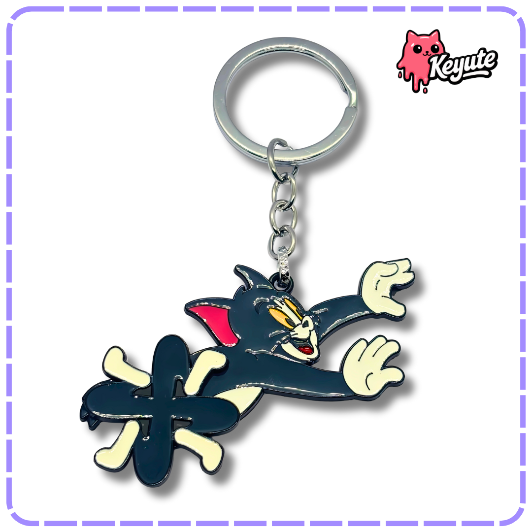 Tom Running Spinner Keychain