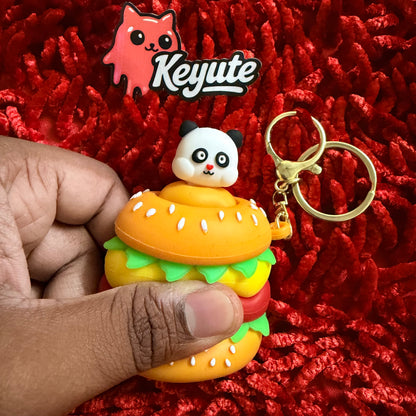 Burger Pop up keychain