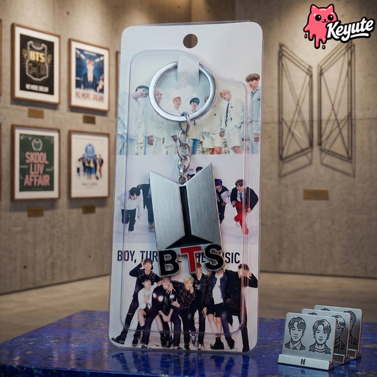 BTS Metal Keychain