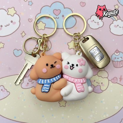 cute magnetic couple keychain