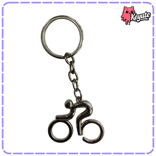 Cycle Metal Keychain