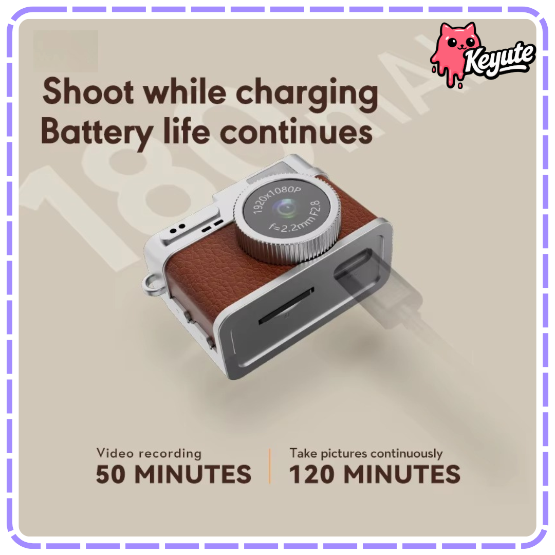Retro Mini Camera Keychain
