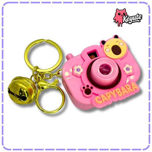 Light Projection Camera Keychain