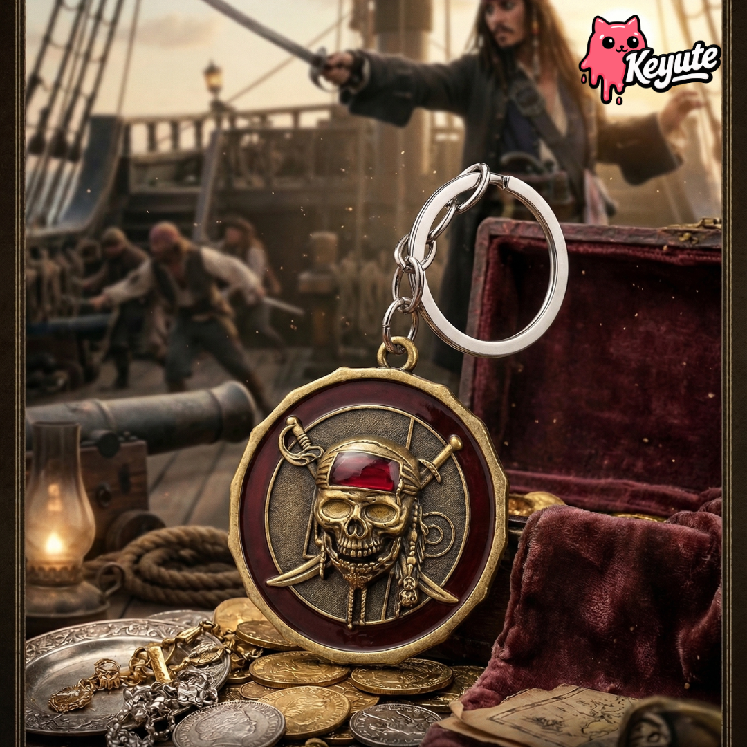 Pirates Spinner Keychain