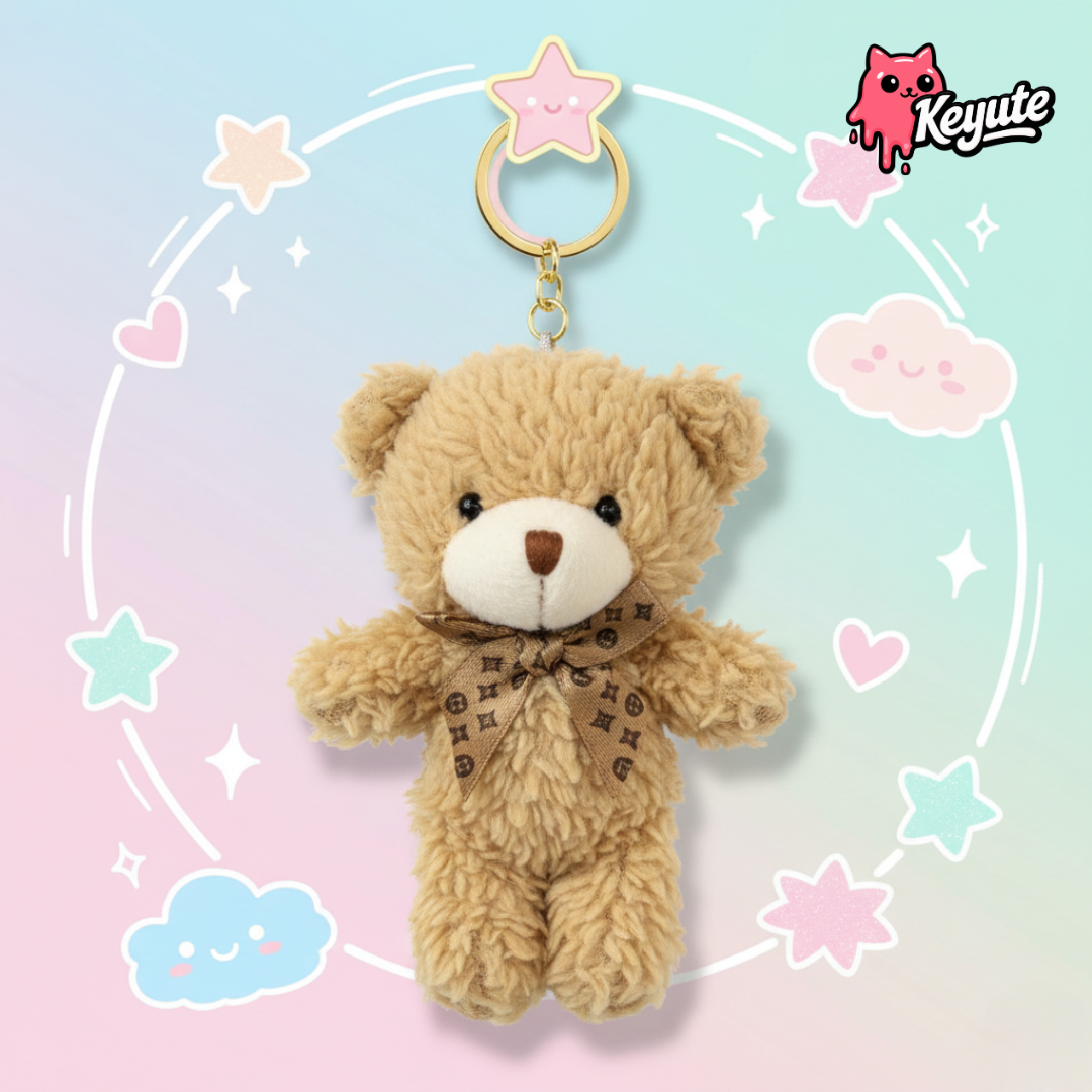 Teddy Plushie Keychain