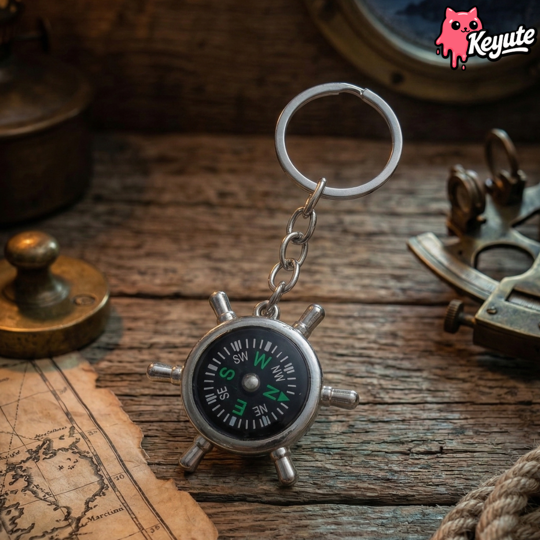 Compass Keychain