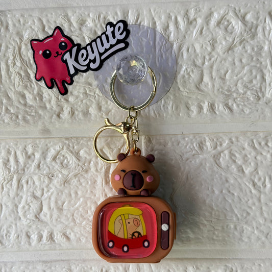 Capybara Light Keychain