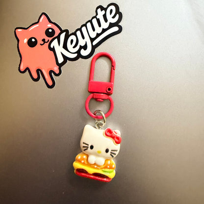 Kitty Charm Keychain