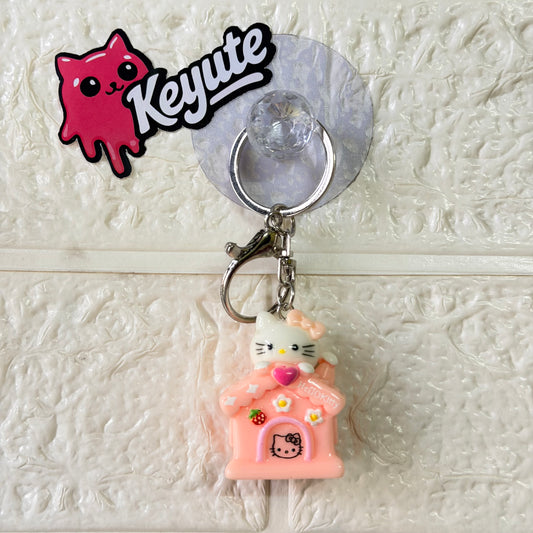 Hello Kitty House keychain