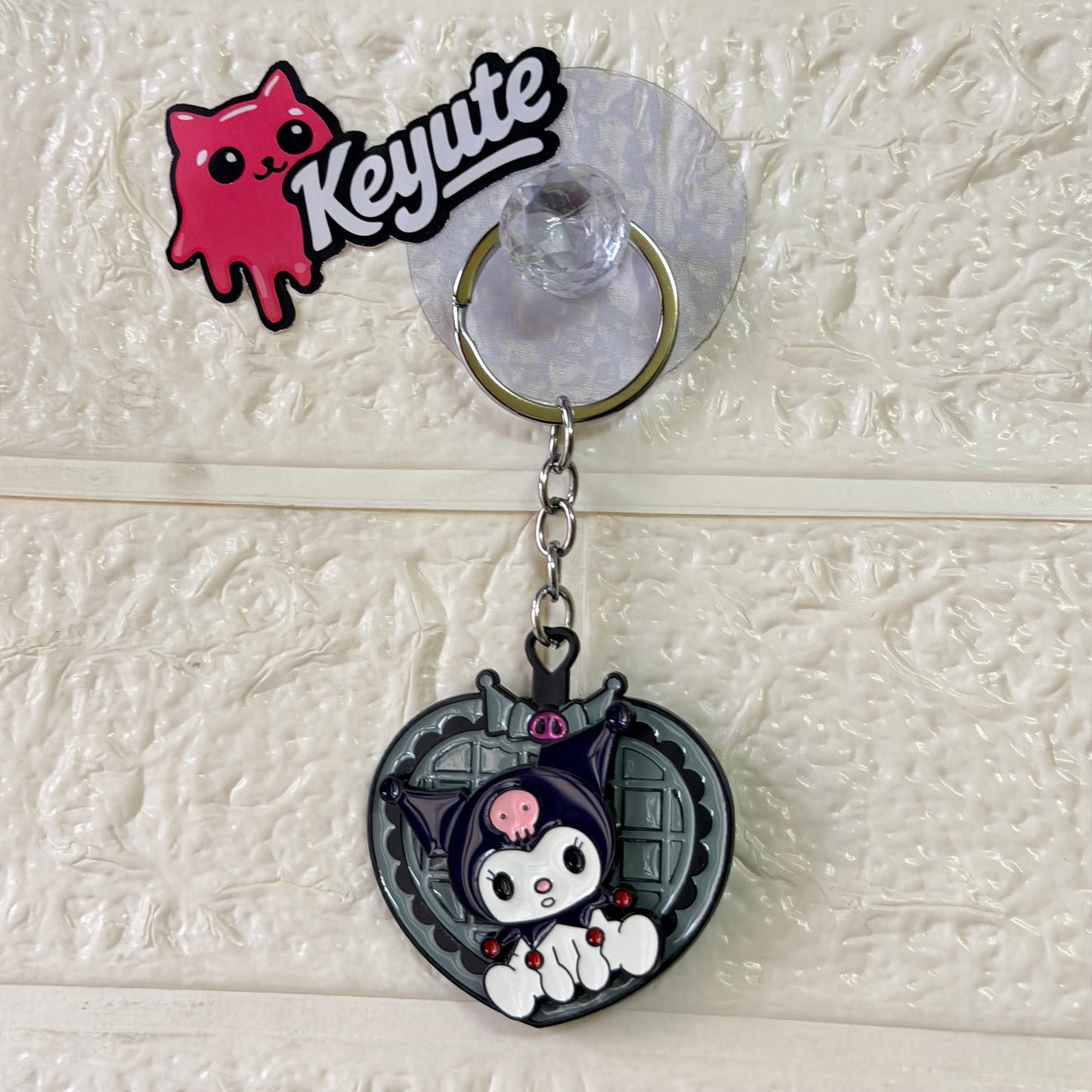 Kuromi Spinning Keychain