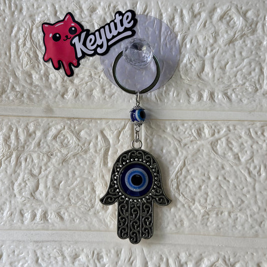 Hamsa Hand Evil Eye Keychain