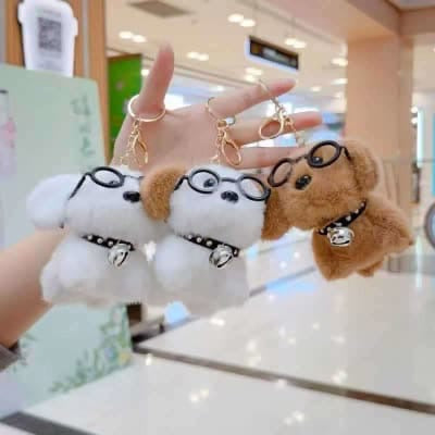 Dog Plushie Keychain