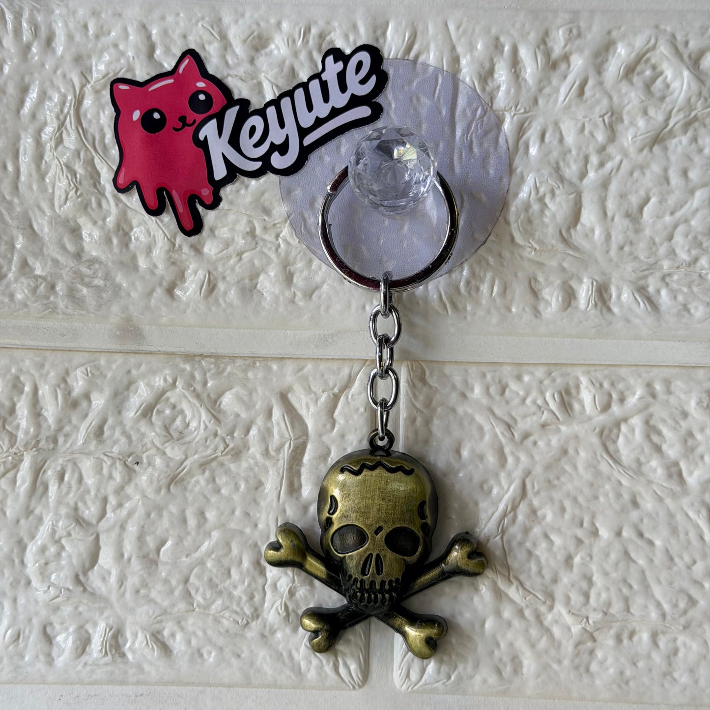 Skull head Keychain metal