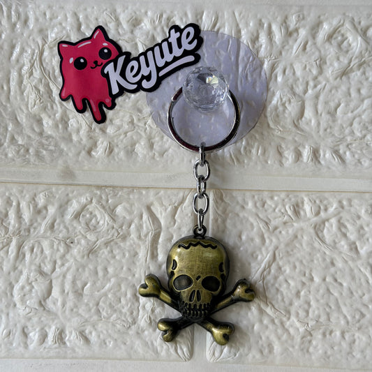 Skull head Keychain metal