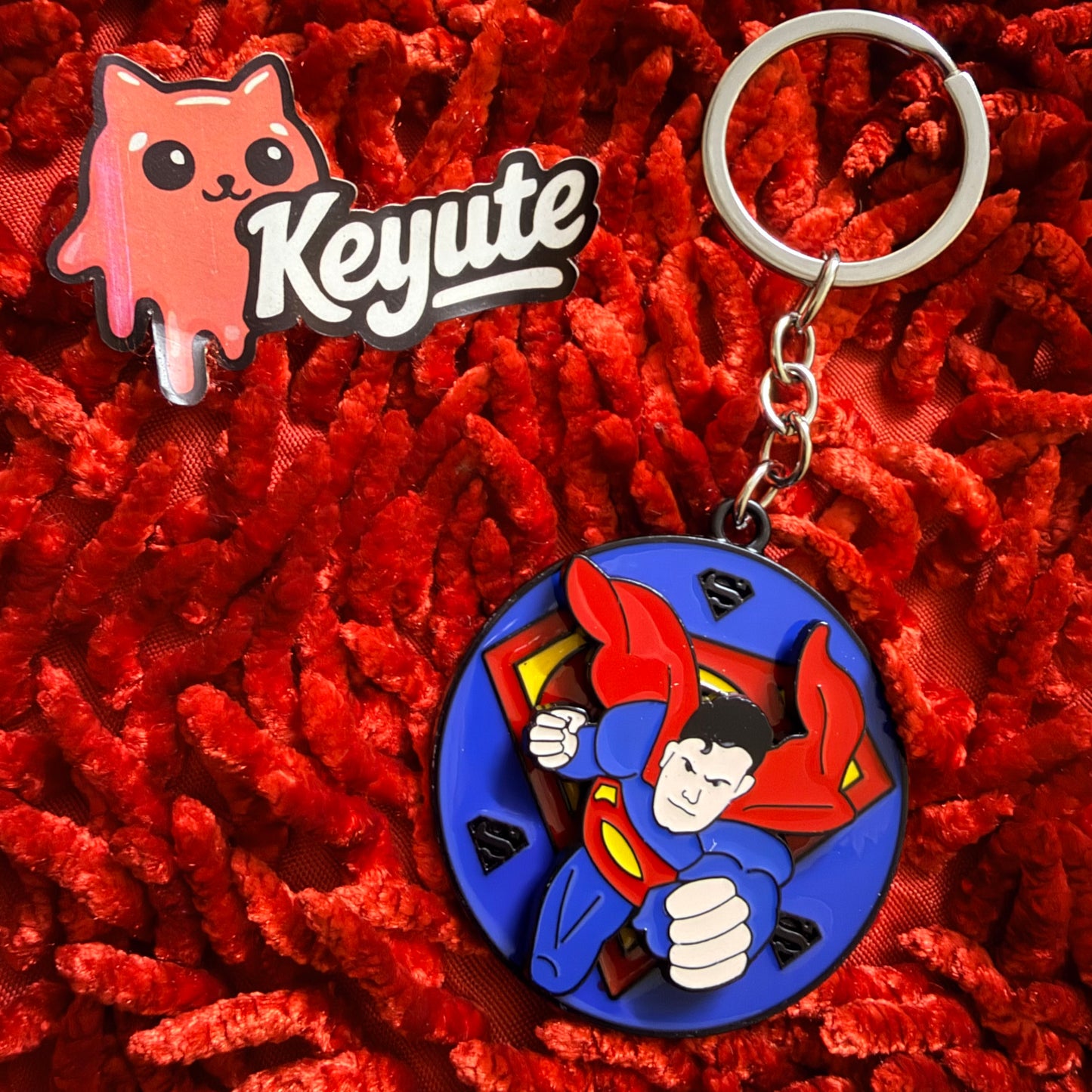 Superman Spinning Keychain
