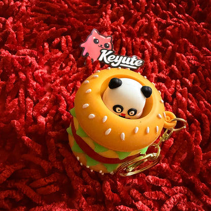 Burger Pop up keychain