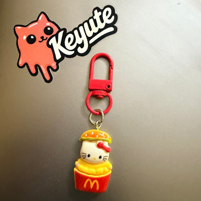 Kitty Charm Keychain