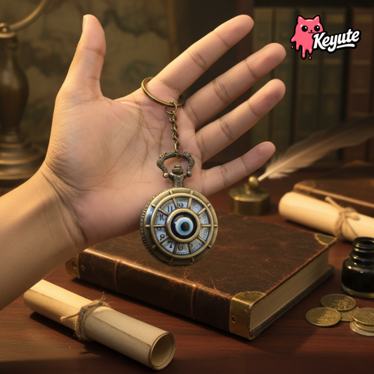 Vintage Evil Eye Watch Keychain