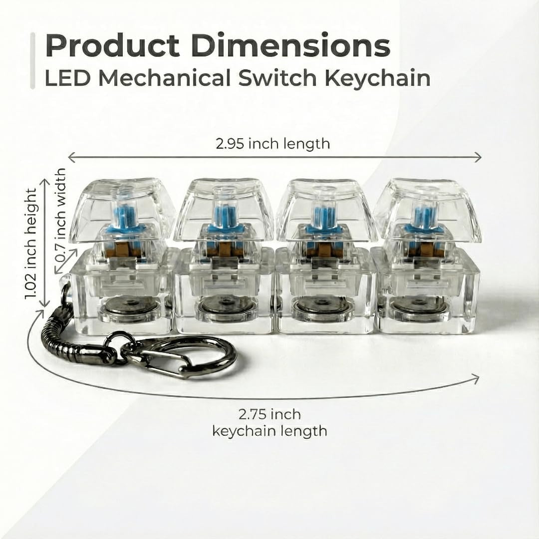 Fidget Keyboard Light Keychain