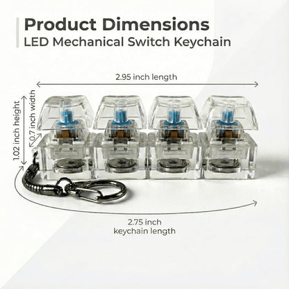 Fidget Keyboard Light Keychain