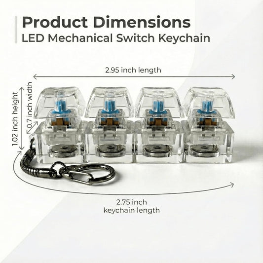Fidget Keyboard Light Keychain