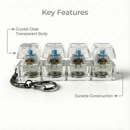Fidget Keyboard Light Keychain