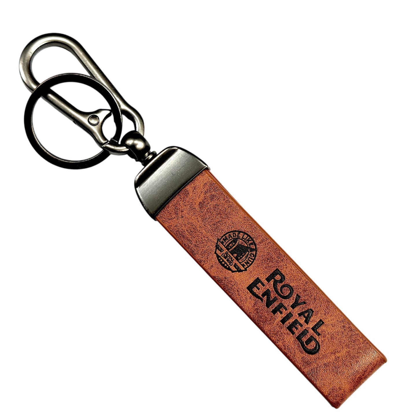 Royal Enfield Leather Keychain